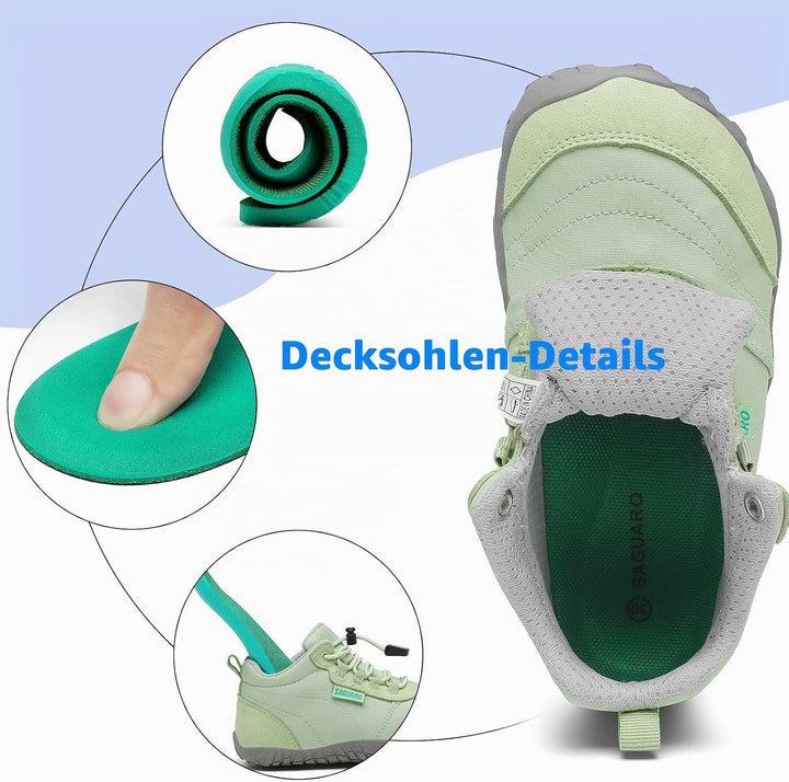 SAGUARO Jungen Mädchen Barfussschuhe Atmungsaktiv Badeschuhe für Kinder Gr.24-36 24 EU Barfuss Blau,