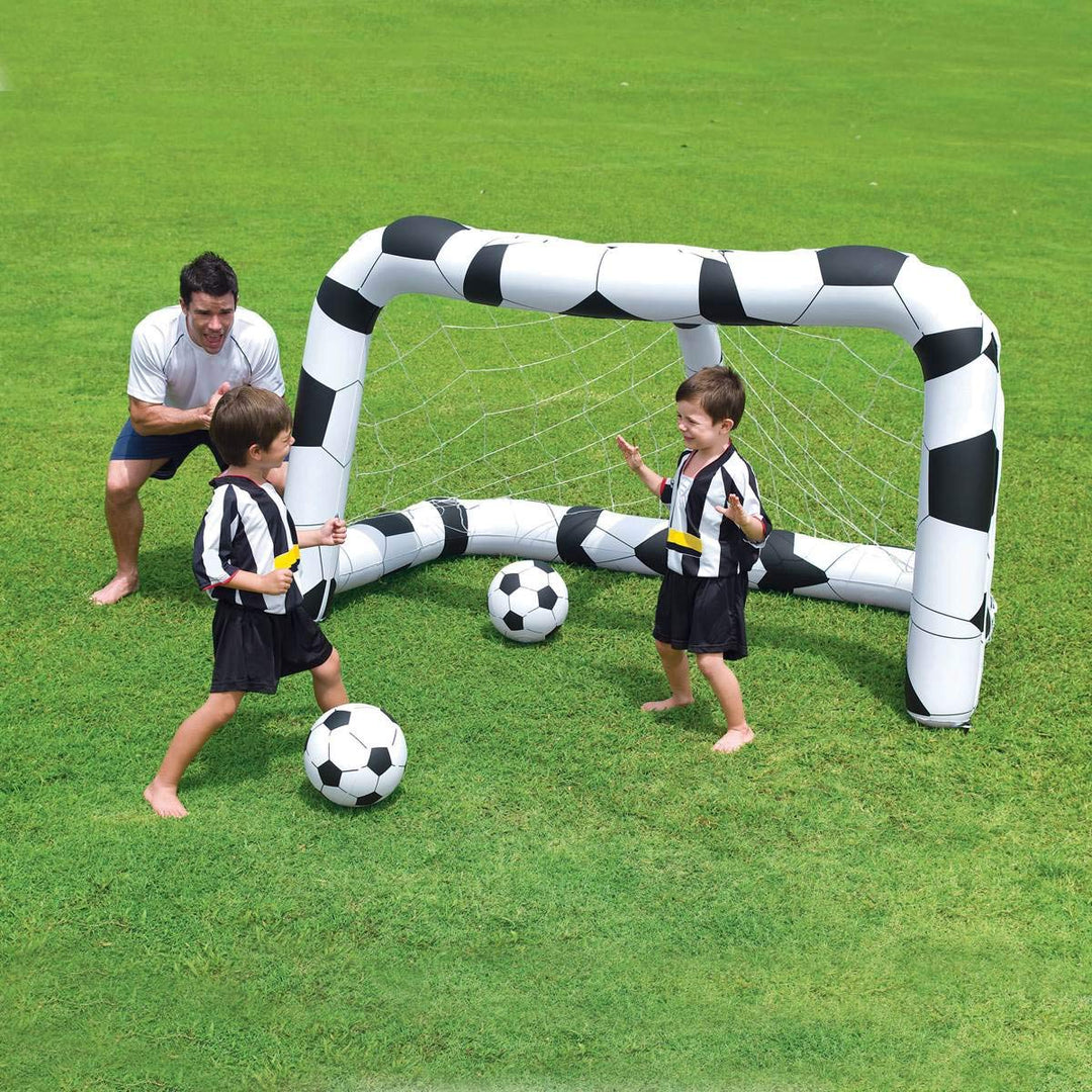 Bestway Waterpolo Frame Aufblasbares Spiel Schwarz, Schwarz