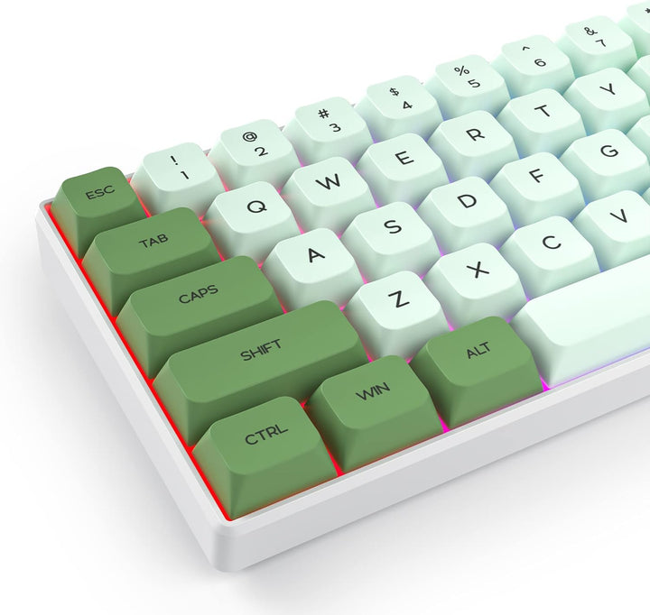 SOLIDEE Tragbare 65% mechanische Gaming-Tastatur,68 Tasten kompakte RGB LED-Hintergrundbeleuchtung,k