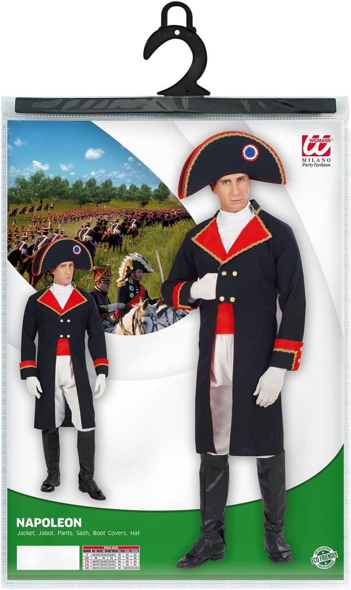 "NAPOLEON" (jacket, jabot, pants, belt, boot covers, hat) - (XXXL) 3XL, 3XL