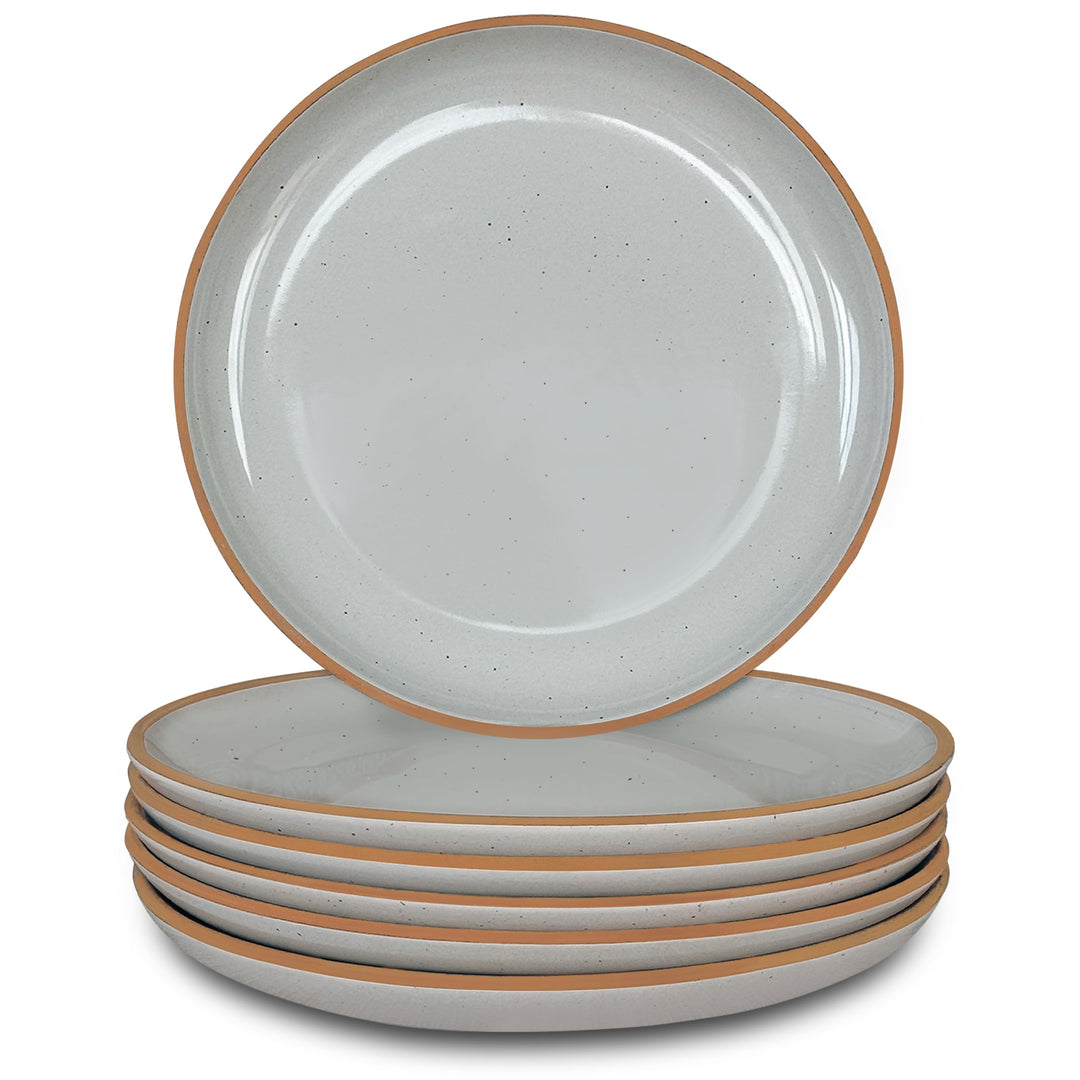 Mora Keramik-Teller-Set, 19,8 cm, 6 Stück, für Desserts, Salate, Vorspeisen, kleine Abendessen etc.
