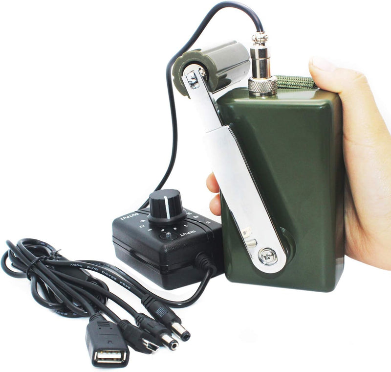 HUABAN Portable Hand Crank Generator High Power Charger for Outdoor Mobile Phone Computer Charging 3