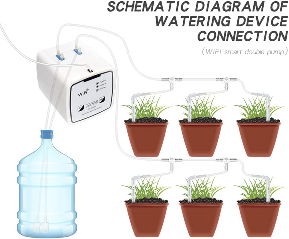 DIY Automatische Bewässerungssystem, utomatische Bewässerung für bis zu 20 Zimmerpflanzen mit Wasser
