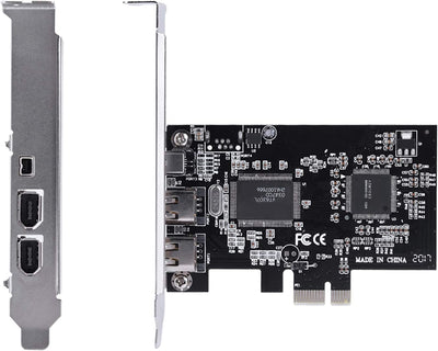 VBESTLIFE PCIE Firewire Karte, IEEE 1394 PCI Express Controller, 1394a Firewire 800 Adapter mit Fire