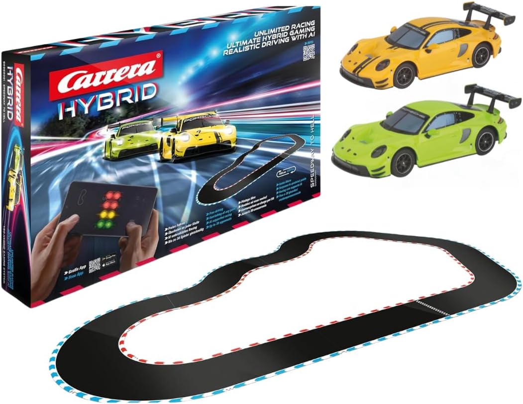 Carrera HYBRID Speedway to Hell I Rennspass der neuen Generation - Legendäre Rennboliden Porsche 911