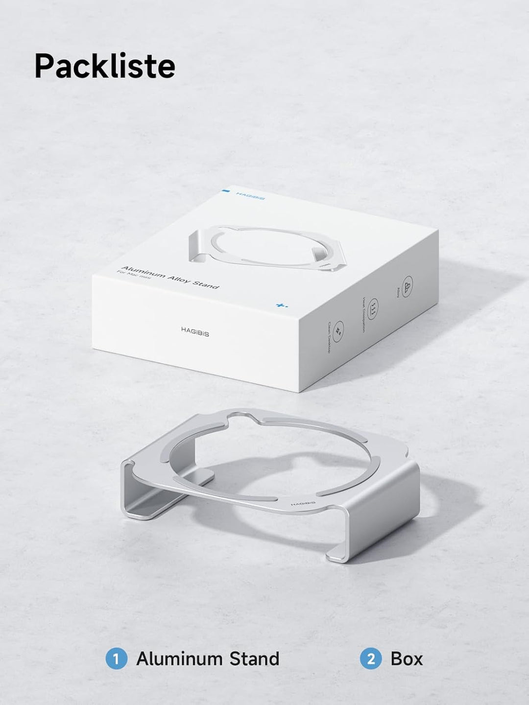 Hagibis Mac Mini M4 Ständer Aluminiumlegierung Halterung für Mac Mini M4/M4 Pro 2024 Belüftung Wärme