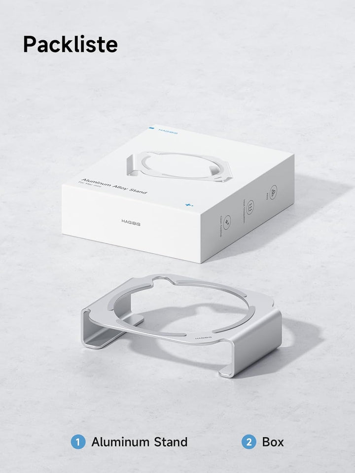 Hagibis Mac Mini M4 Ständer Aluminiumlegierung Halterung für Mac Mini M4/M4 Pro 2024 Belüftung Wärme