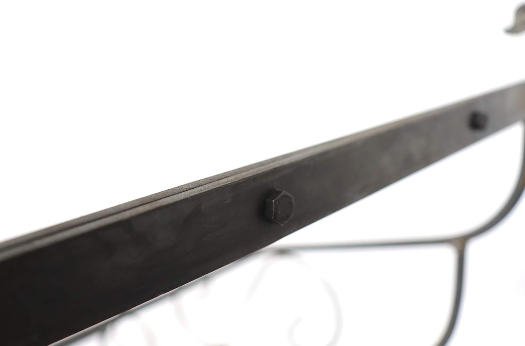 Hirsch Terracotta Rosenbogen Breite 140 cm aus Metall 12 mm stabil mit Spitze, aus Vollmaterial mit