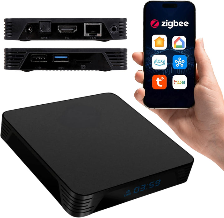 Home Assistant Box 4G Plus – Smart Hub mit 32GB, USB 3.0, Zigbee2MQTT/ZHA, Cortex-A53 (Schwarz 2), S