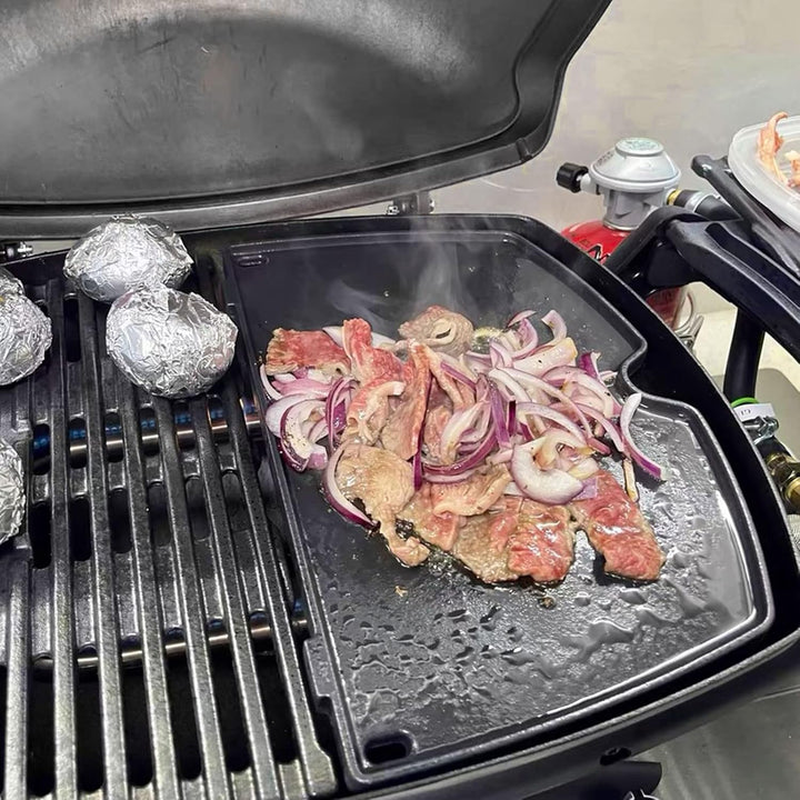 6559 Gusseisen-Grillplatte für Weber Q 200 und Q 2000 Grills, Q200, Q220, Q240, Q260, Q2000, Q2200,