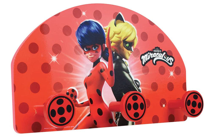 Miraculous Kinder, Fun House 713487 Ladybug Garderobe, Höhe 37 x Länge 21,5 x Tiefe 68 cm