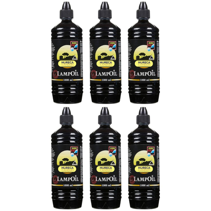 Lampenöl – 6x1L Flüssiges Wachs, Rauchfrei und Geruchlos, 99% Reine Paraffin, Sicherer Brennstoff fü