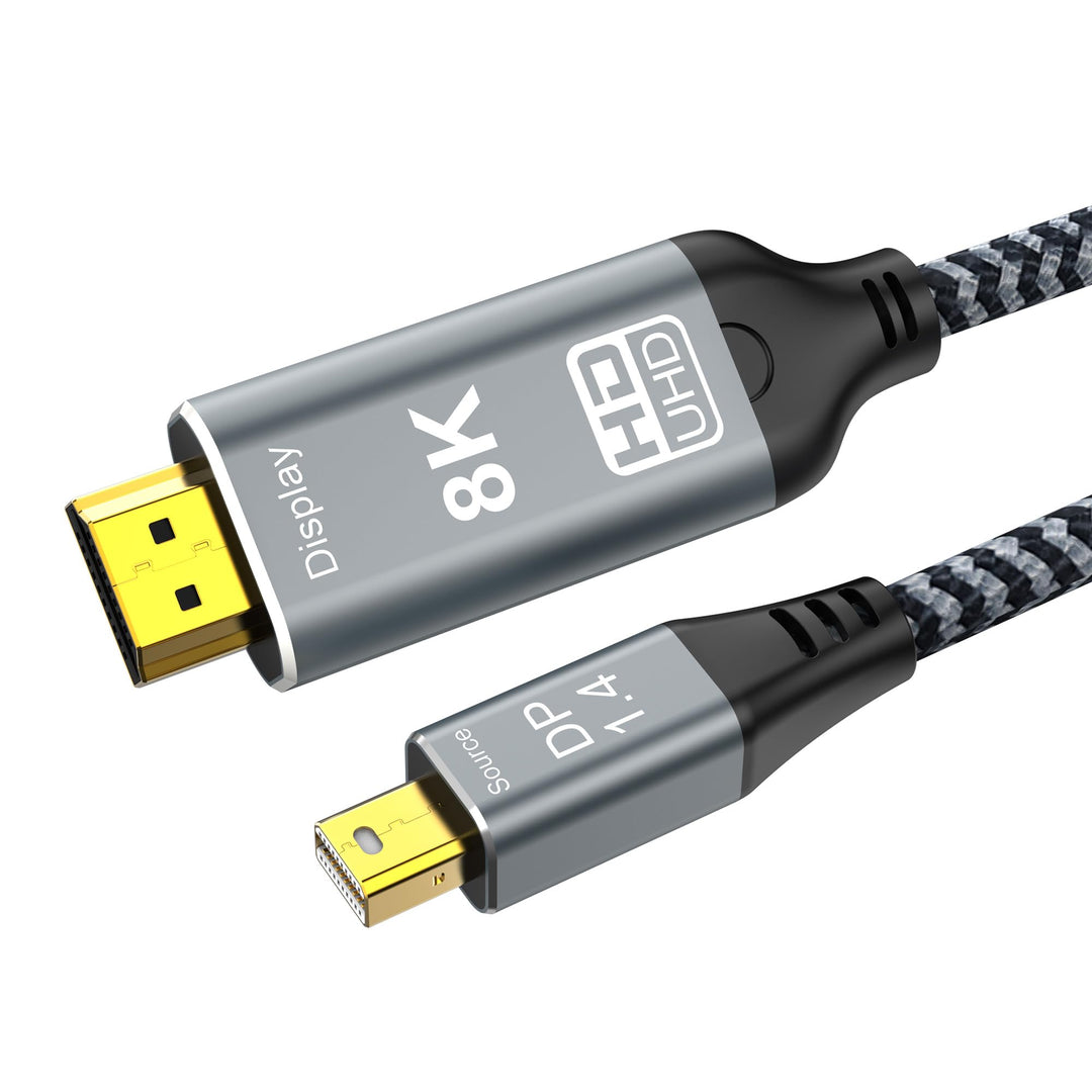 Mini-DisplayPort-auf-HDMI-Kabel, 1,8 m, 8K@60Hz, 4K@120Hz, unidirektional, Mini DP1.4 auf HDMI, Thun
