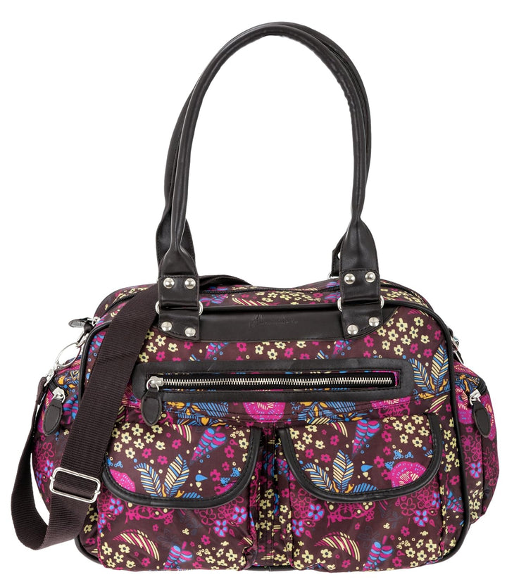 6 TEILE Set: ALESSANDRO Wickeltasche FLEUR Babywickeltasche + Wickelmatte + Windeltasche + Wäschesac