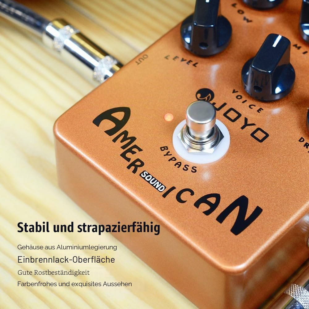 JOYO American Sound Amp Simulator Pedal of Fd 57 Deluxe Verstärker von Clean to Overdrive Sound für