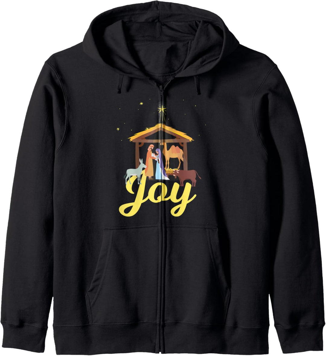 Joy - Christmas Advent Nativity Scene North Star Kapuzenjacke
