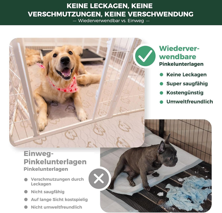 fxw Waschbare Pinkelpads für Hunde,Welpenpads mit Superabsorber,speziell für fxw Rollick/Homeplus 80