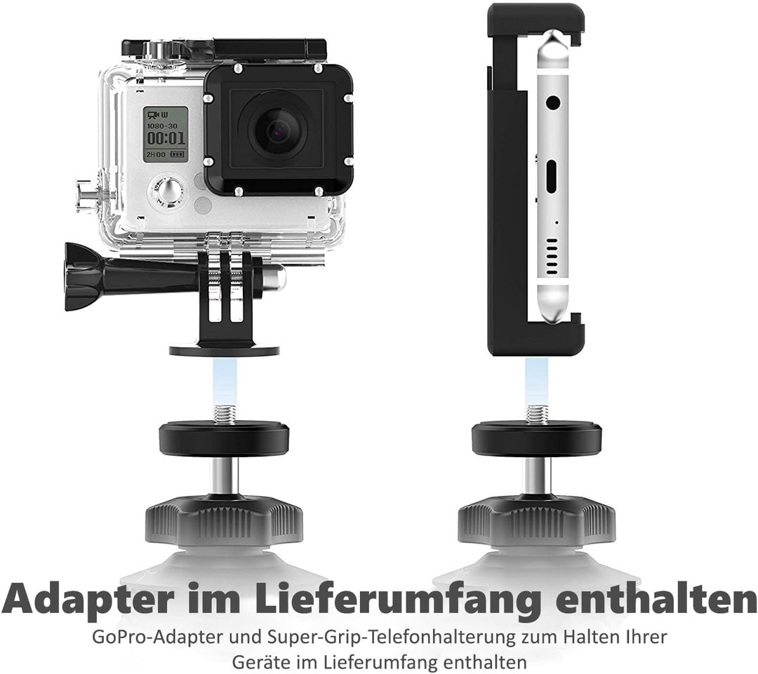 SABRENT Kamera Stativ, Flexibles Kugelkopf-Bundle leichtes Camera Tripod, Aluminium fotostativ für P