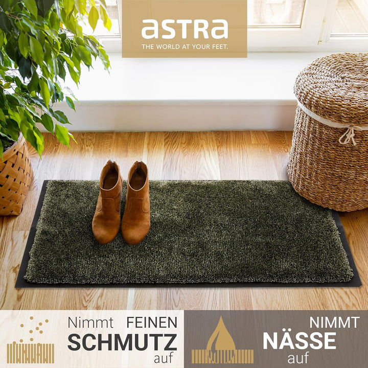 Astra Fussmatte innen rutschfest - Schmutzfangmatte super weich - Läufer Flur waschbar per Hand - Tü
