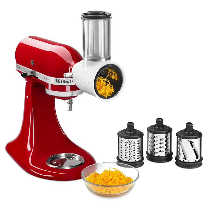 KitchenAid Fresh Prep Slicer/Shredder Aufsatz, Weiss Weiss/Opulenter Garten, Weiss/Opulenter Garten