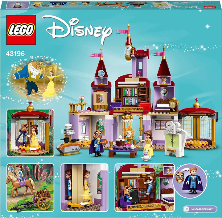 LEGO 43196 Disney Princess Belles Schloss, Schöne und das Biest, Prinzessin Schloss und Belle Mini P