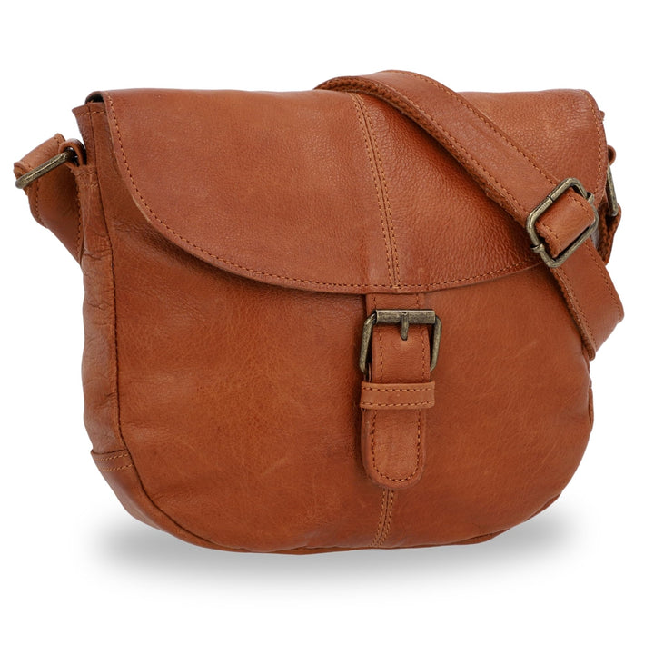 Gusti Leder Umhängetasche Candice | Handgefertigte Ledertasche Damen für Alltag & Freizeit I Elegant