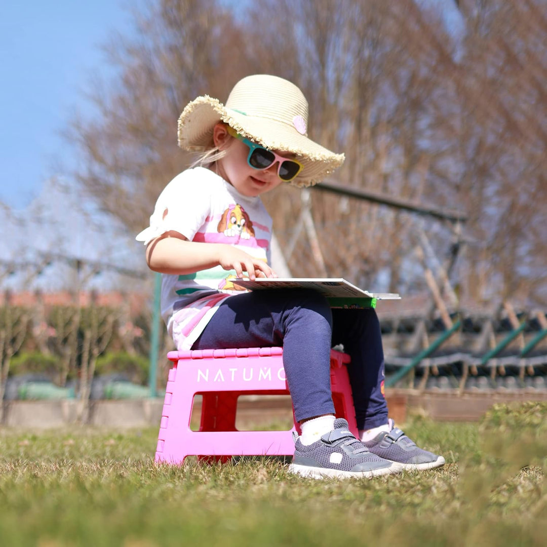 NATUMO® Tritthocker Kinder, Klapphocker faltbar, leichter und Rutschfester Kinder Hocker Bad & Toile