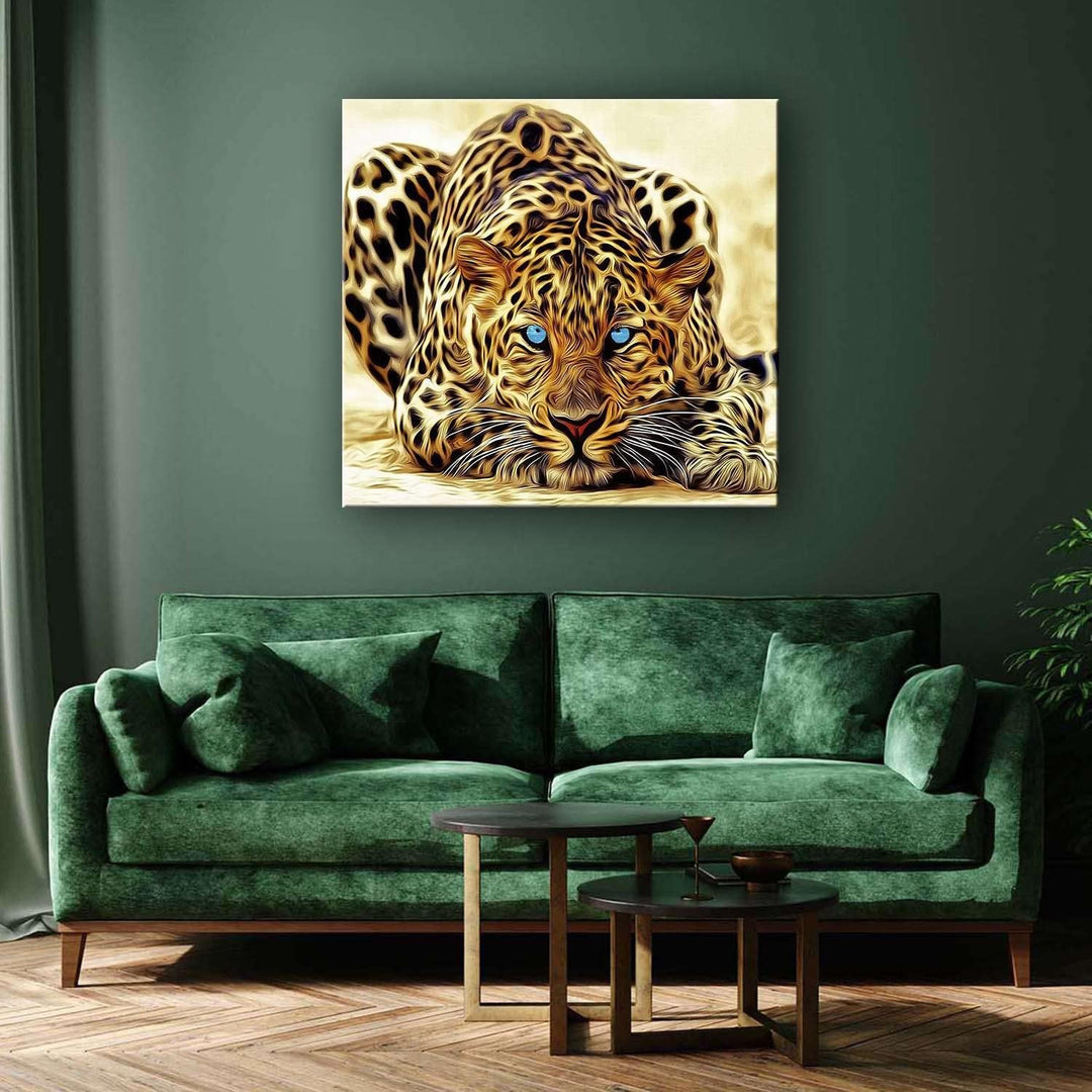 Startonight Bilder Leopard, Leinwandbilder Moderne Kunst, Tiere Wanddeko Kunstdrucke, Wandbilder 80