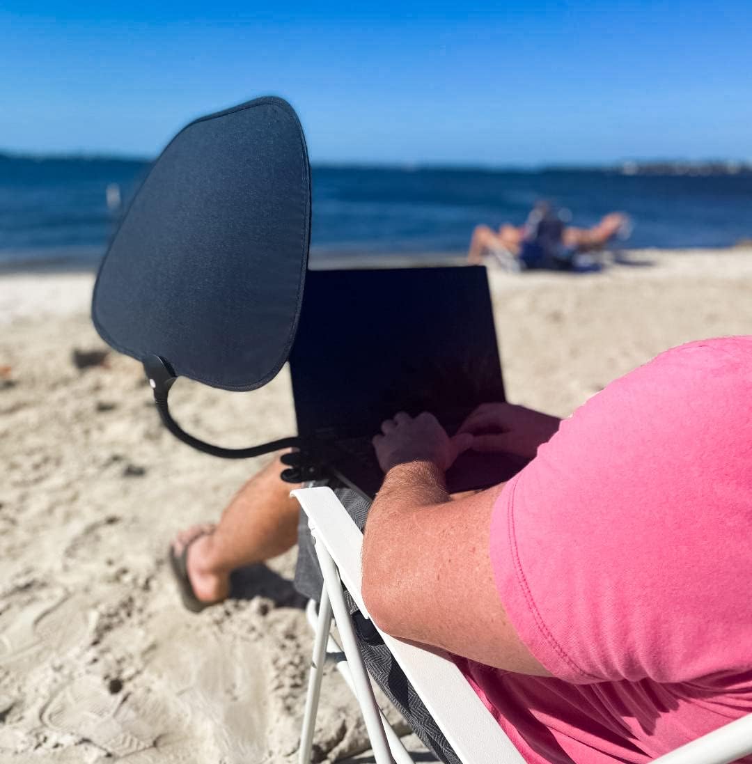 Laptop-Sonnenblende – flexibel, verstellbar und tragbar