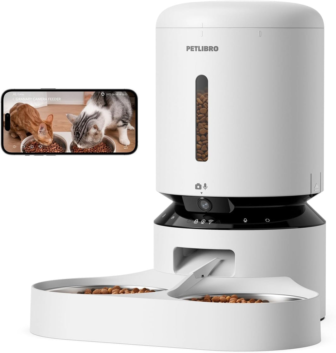 PETLIBRO 5L Futterautomat Katze mit 1080P Kamera - 5G WiFi Futterspender Hund mit APP & Nachtsicht,