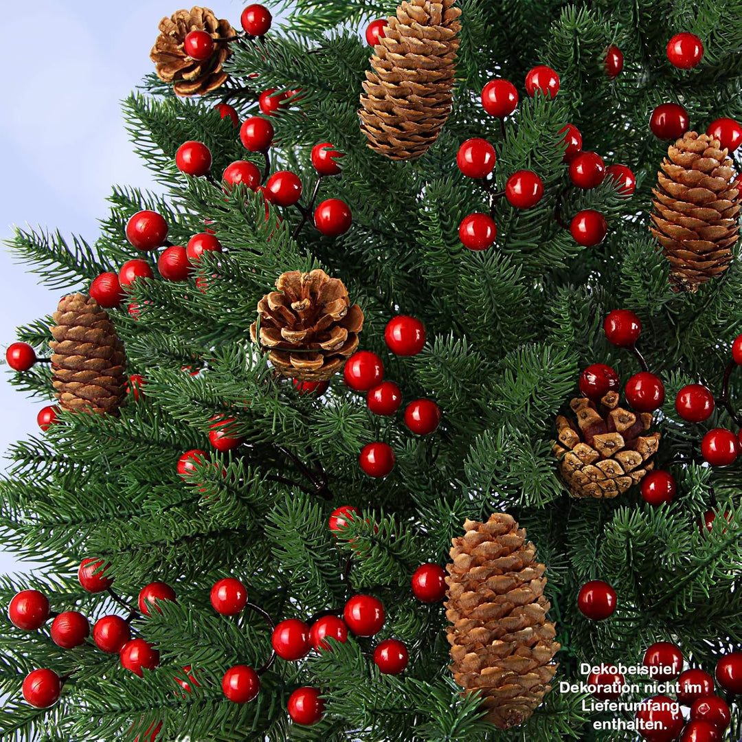 BB Sport Luxus Christbaum 210 cm Dunkelgrün künstlicher Weihnachtsbaum PE/PVC Spritzguss Mix Tannenb