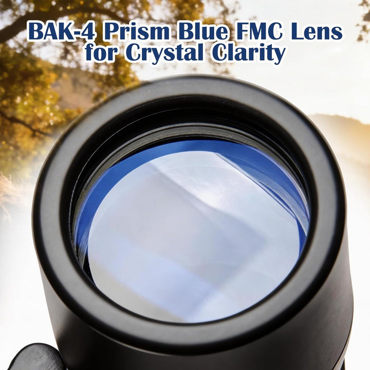 Fernglas für Erwachsene Kompakte 10x25 Leicht Handlich Bak-4-Prisma Fmc-Objektiv Rutschfestem Griff