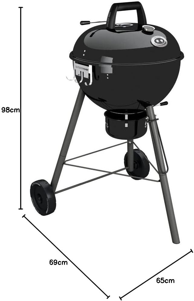 Outdoorchef Kohlegrill „Chelsea 480 C“ | Kugelgrill mit Ventilationssystem | Steak Grill für Garten