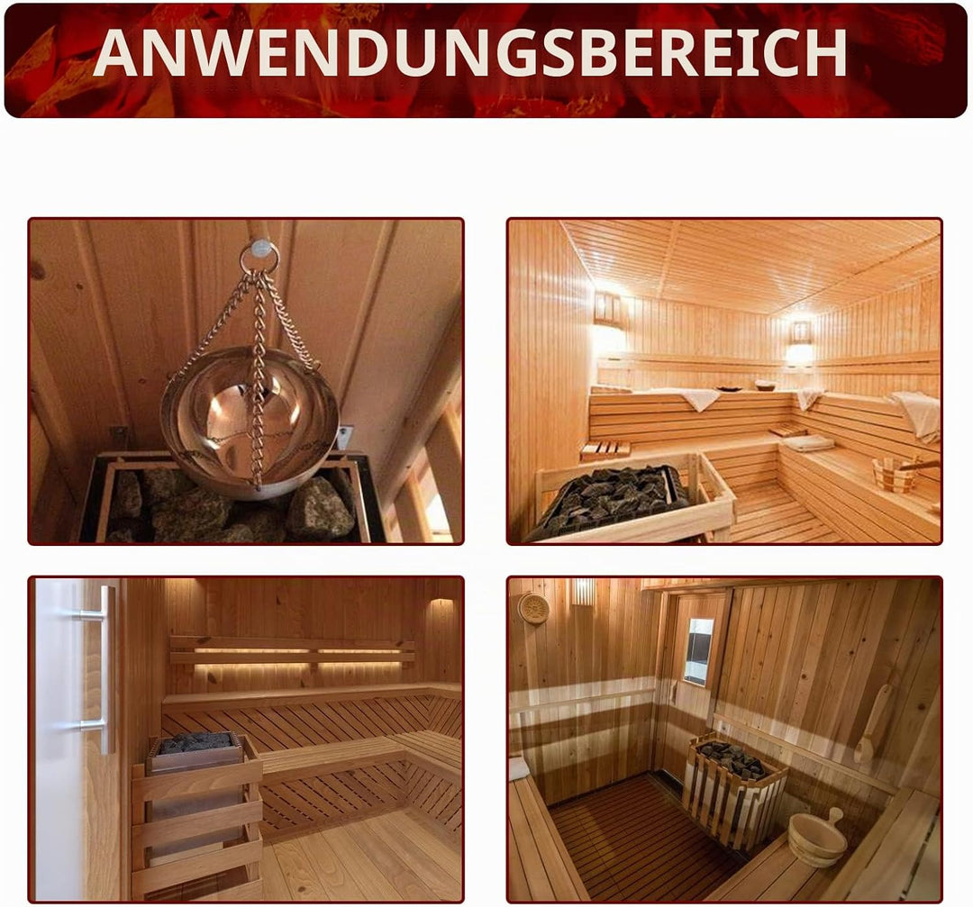 Hoypeyfiy Durable Edelstahl Sauna Aroma Bowl Cup ätherisches Öl Bowl Sauna Raumzubehör Sauna Verdamp