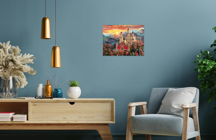 Ravensburger CreArt 20278 - Märchenhaftes Schloss - Malen nach Zahlen Erwachsene, DIY Malset mit Pin
