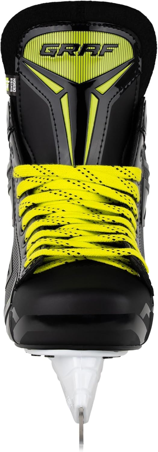 Graf Schlittschuhe G105X Schwarz Gelb Eishockey 43, 43