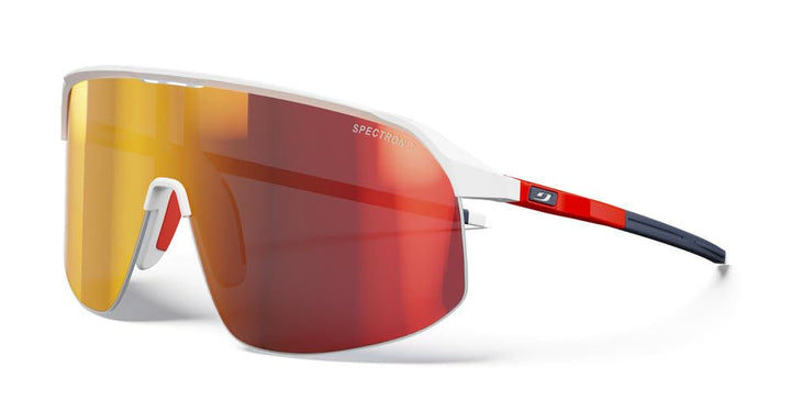 Julbo Unisex Density Sunglasses Einheitsgrösse Weiss / Fluo Orange / Blau, Einheitsgrösse Weiss / Fl