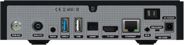 GigaBlue UHD Trio 4K PRO - 1xDVB-S2X MS + 1xDVB-C/T2 Combo-Receiver für Sat, Kabel/T2 Signal, E2 Lin
