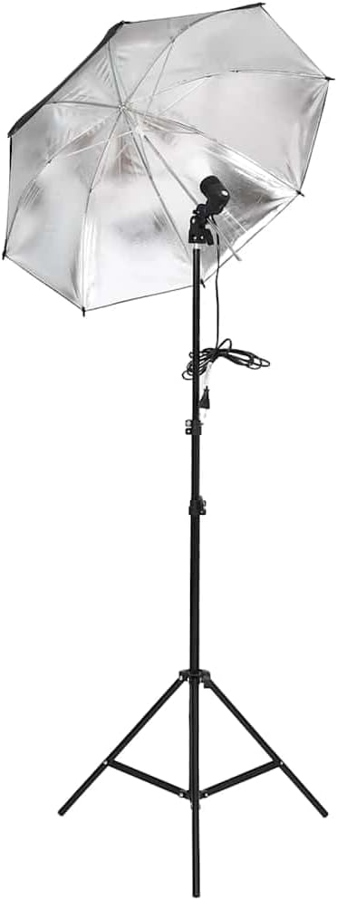 Fotostudio-Set mit Beleuchtung, Hintergrund, Reflektor, Softbox und Stativ für professionelle Studio
