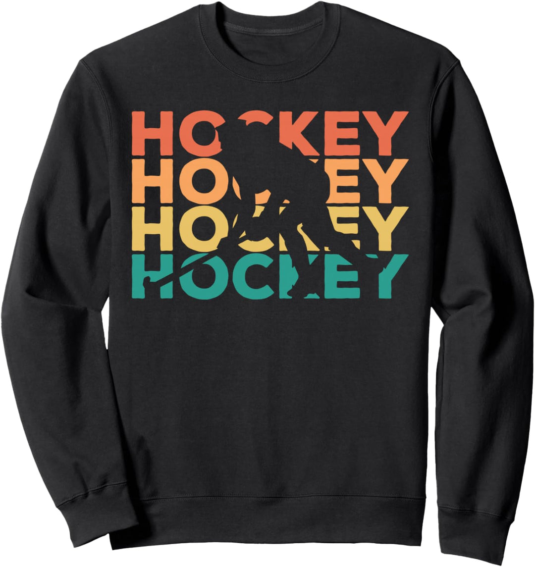 Retro Vintage Hockey Geschenk für Hockeyspieler Sweatshirt