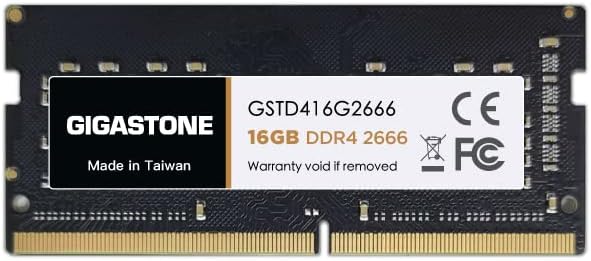 [DDR4 RAM] Gigastone Laptop RAM 16GB DDR4 Ram 16GB DDR4-2666MHz PC4-21300 CL19 1.2V SODIMM 260 Pin/P