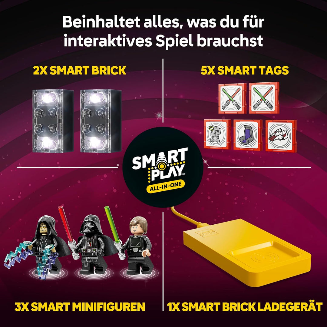 LEGO Star Wars 75427 SMART Play: A-Wing und das Duell im Thronsaal - Interaktives All-in-1 Spielset