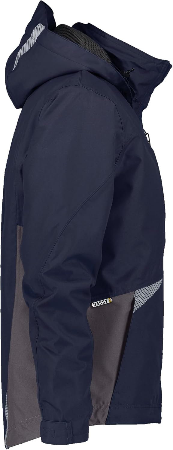 DASSY® Hyper Wasser- und winddichte Arbeitsjacke DASSY D-FX PES 80 NACHTBLAU/ANTHRAZITGRAU XS