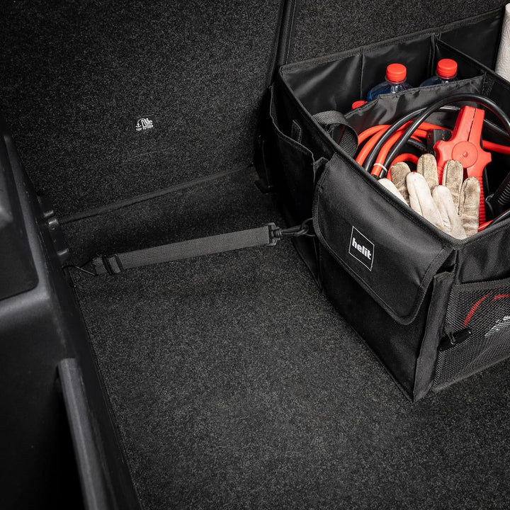 helit H6140095 - Kofferraum Organizer, the car organizer, schwarz, faltbare Kofferraumtasche Auto, r