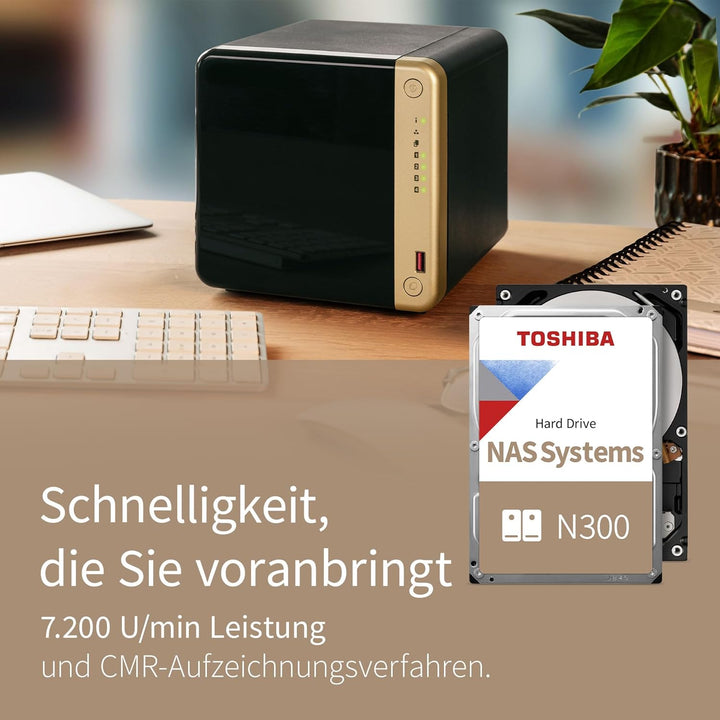 Toshiba 18TB N300 Interne Festplatte - NAS 3,5 Zoll SATA HDD Unterstützt bis zu 8 Laufwerksschächte,