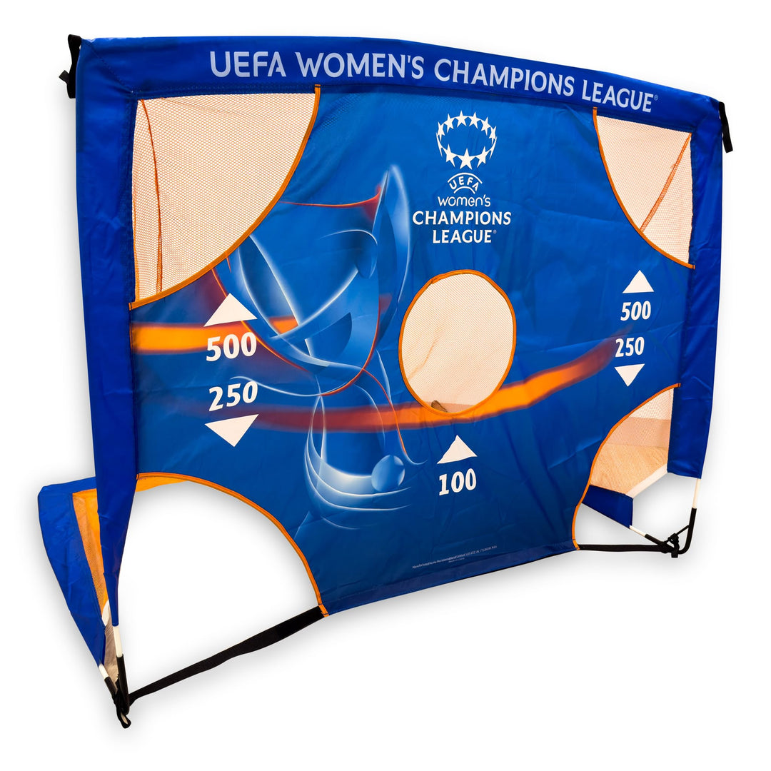 UEFA Frauen Champions League 4ft x 3ft 2-in-1 Ziel Pop-Up Flexi Fussballtor – UWCL, Offiziell Lizenz