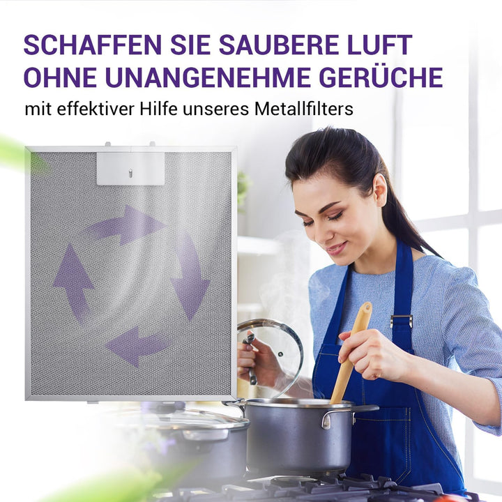 Set 2x Filter Dunstabzugshaube 310x250mm Ersatz für Bosch 00353110/353110 Fettfilter Dunstabzugshaub