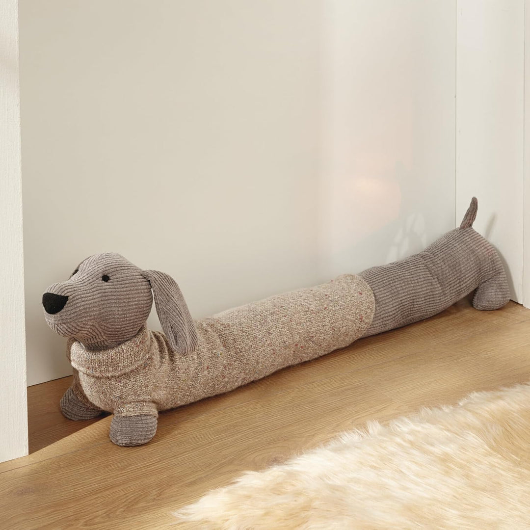 FRANK FLECHTWAREN Zugluftstopper Waldemar, schwere Füllung, 100% Polyester Masse: 80 x 16 x 23 cm