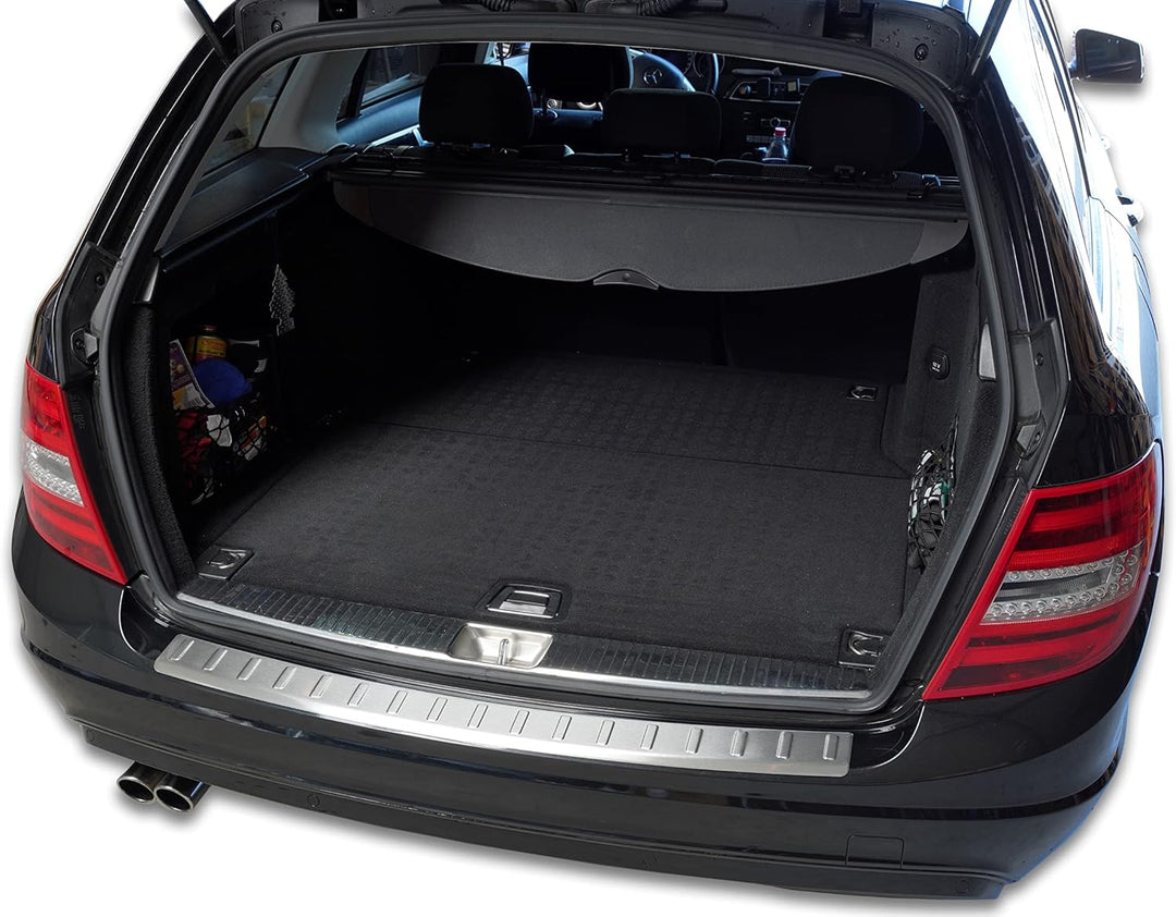 Recambo Ladekantenschutz Edelstahl kompatibel für Mercedes C-KLASSE, S204 Kombi | 2007-2015 - matt g