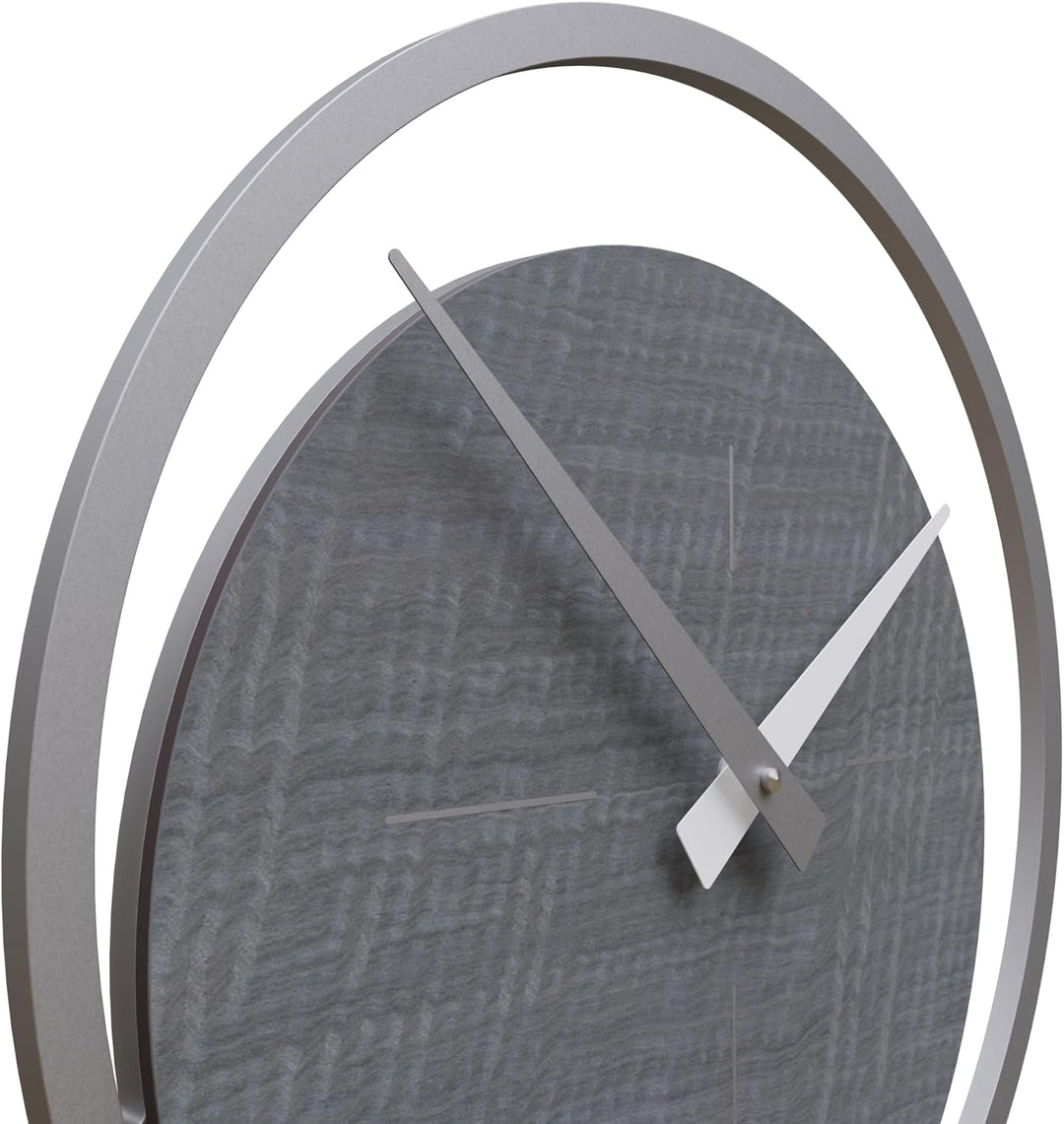 CalleaDesign - Eclipse Pendeluhr, grau Wurzelholz, Grau Wurzelholz